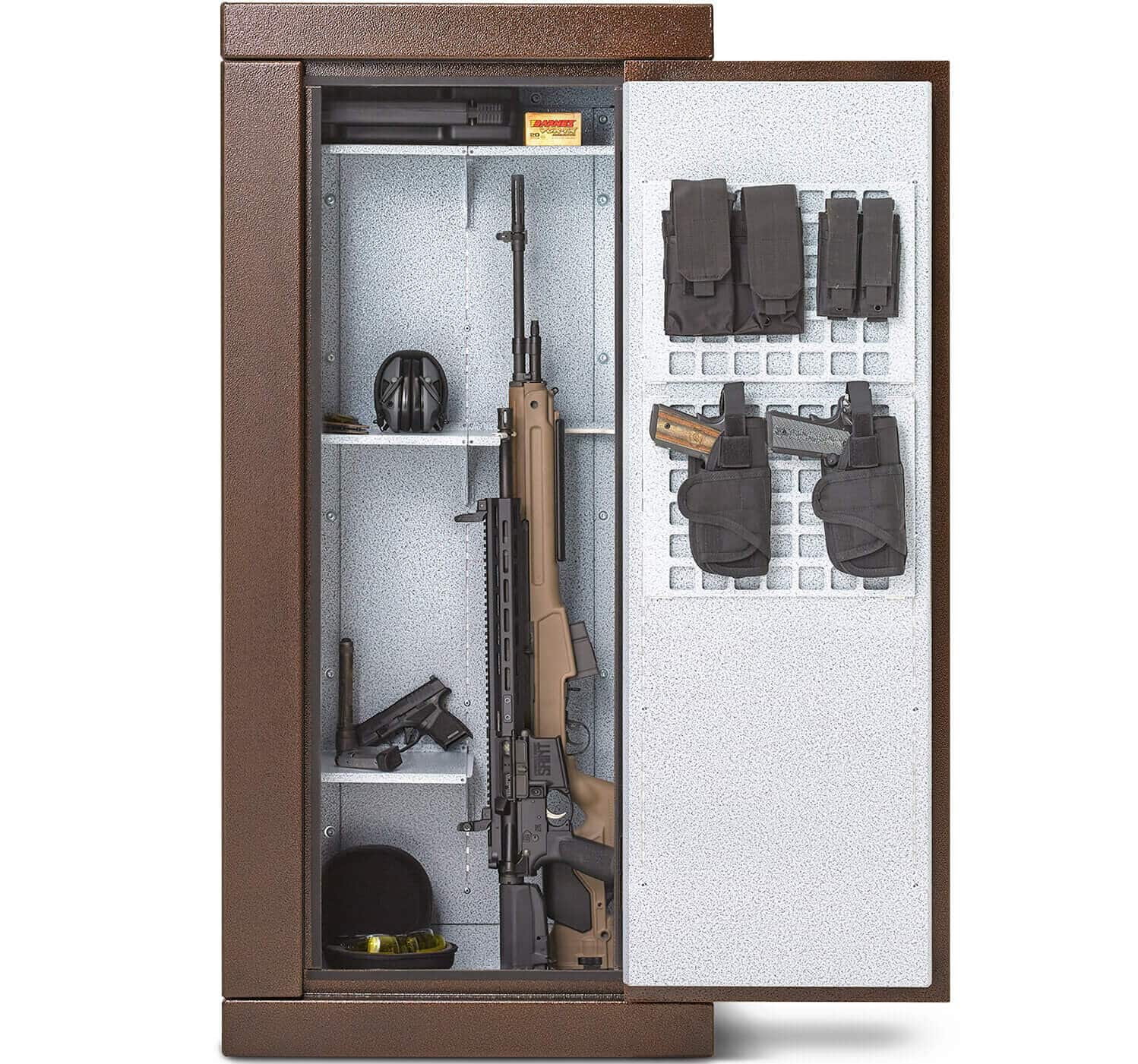 Steelhead Outdoors modular gun safe with shelves